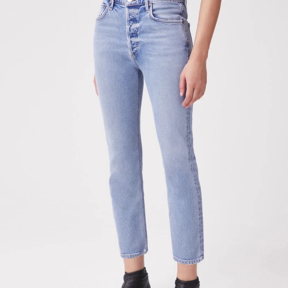 Agolde Riley High Rise Straight Crop - Picture 5 of 9